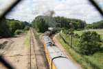 UP 4014 + 3025 heads to the Bridge while CP 2223 Appears